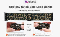 Maledan Stretchy Nylon Bands for Apple Watch Band Series 8 7 6 5 4 3 2 1 SE Ultra