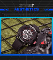 Reloj Deportivo MEGIR Para Hombres En Color Naranja Resistente Al Agua Con Cuarzo Luminoso Cronógrafo De Correa De Silicona Estilo Fashion - details 3