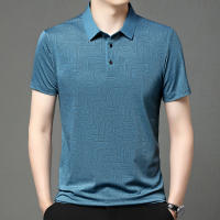 Camisa Polo Para Hombre Casual De Color Sólido Manga Corta Transpirable Cómoda Versátil Top Moda Negocios New Men's Business - details 9