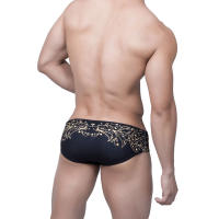 Bragas Sexys De Natación Estampadas Tiras De Compresión Traje De Baño Para Hombre Deporte De Playa Verano Moda Fitness - details 8