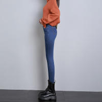 Nuevas Jeans Térmicas Para Mujer Invierno Con Forro De Plush Cálidos Y Elásticos Skinny Denim Gruesos Para Estudiantes Trousers De Madre Con Fur - details 33