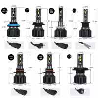 Bulbo De Faro LED Universal H7 H4 H1 H11 H8 H9 HB4 HB3 9005 9006 20000LM 12V 6000K Blanco Para Coche Moto Lámpara De Neblina Auto - details 7