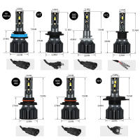 Bulbo De Faro LED Universal H7 H4 H1 H11 H8 H9 HB4 HB3 9005 9006 20000LM 12V 6000K Blanco Para Coche Moto Lámpara De Neblina Auto - details 7
