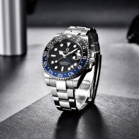 Reloj Mecánico Para Hombre PAGANI DESIGN 2025 PD-1662 Resistente Al Agua 100M Cristal De Zafiro GMT Con Coronación De Mano Automática Y Múltiples Zonas Horarias - details 18