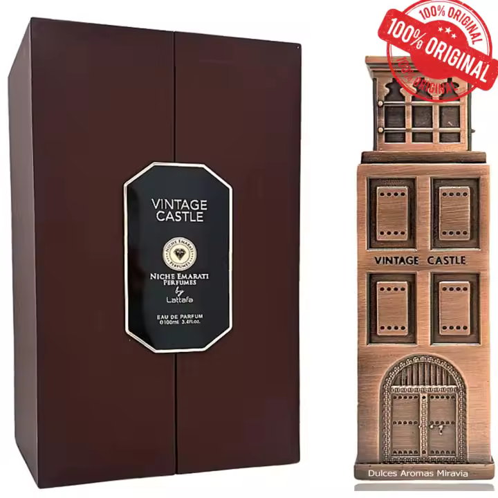 Vintage Castle de Niche Emarati Lattafa Perfume árabe Hombre Exclusivo Lujoso Amaderado Vip  - 100ml - 1