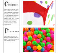 Piscina De Bolas De Oceano Para Niños 1m Carpa Plegable Para Mascotas Sin Bolas Adecuada Para Edad 0-3 Años Origien China Continental - details 3