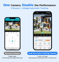 Hiseeu WS318B Cámara WiFi Exterior 6MP, Doble Lente, Doble Pantalla, Audio Bidireccional, Visión Nocturna en Color, Seguimiento Automático, Detección de Humanos IA, Impermeable IP66, WiFi 2.4GHz - details 5
