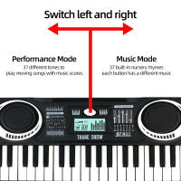 Piano Eléctrico De 37 Teclas Juguete Educativo Musical Para Principiantes En Niños Desarrollo Inteligente Con Puzzle De Música - details 3