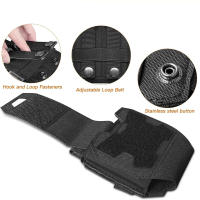 Bolsa De Malla 1000d Para Amarrejos De Manos Portador De Cadena Estándar Para Cinturón De Servicio Y Chaleco Verde Café Negro - details 3