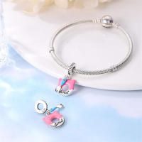 925 Plata Esterlina Encantador Gato Uña Rosa Charms Bolas Para Pulsera Original 3mm Joyería Fina Hecha a Medida Cumpleaños Fiestas Aniversarios Bodas Compromisos - details 6