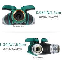 Válvula De Doble Camino Para Jardín Con Y-Divertidor De Agua Con Interruptor Conector Metálico De Aleación De Zinc - details 6