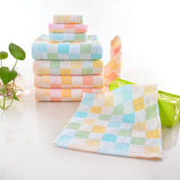 Toalla de gasa, toalla de algodón, doble capa, fina, jacquard, toalla facial, algodón puro, rejilla absorbente de agua, verano - details 11