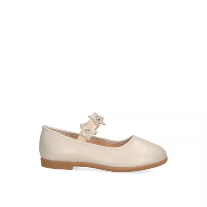 LUNA KIDS Bailarina para Niña Suela Plana Color Oro - 1