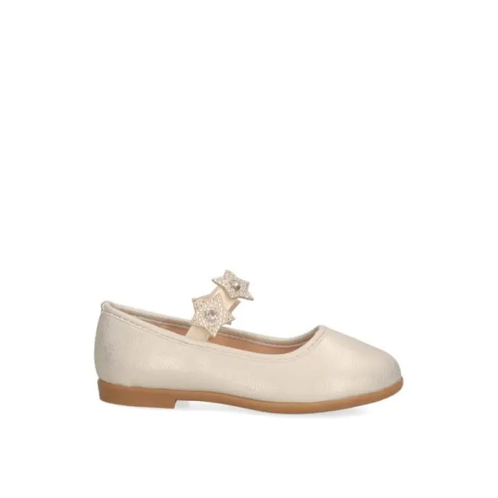 LUNA KIDS Bailarina para Niña Suela Plana Color Oro - 1