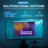 Tira De Luces LED RGB Para Monitor De Computadora Ambiental Con Control APP Inteligente Decoración Para Habitación De Juegos Compatible Con Pantallas De 24-34 Pulgadas - details 0