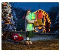 Luces Solares De Copos De Nieve LED Para Jardín Decoración De Navidad Guirnalda De Árbol De Navidad Y Paisaje Externo - details 23