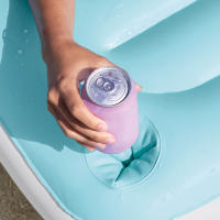 Manta flotante hinchable INTEX capacidad para 4 personas, peso máx. 400kg, con 8 asas de sujeción y 4 porta bebidas, Medidas 183x310x18cm, flotador para piscina - details 2