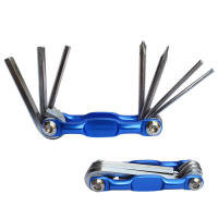 Kit De Herramientas De Reparación Para Bicicleta De Montaña Portátil Y Ligero 7 En 1 Conjunto De Herramientas Multifuncionales Allen Hexagonal Y Destornilladores Para Ciclismo - details 6