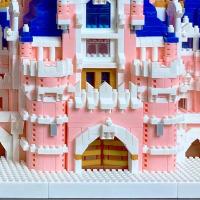 Kit De Modelos De Torreón Rosa Para Adultos Y Niñas Microbloques De Construcción Para Juegos Educativos Y Arquitectura De Castillos - details 5