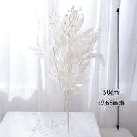 Planta Artificial De 50cm Hoja Verde Ramas Largas Flor Falsa Accesorios De Boda Decoración Del Hogar Estilo Eucalipto - details 1