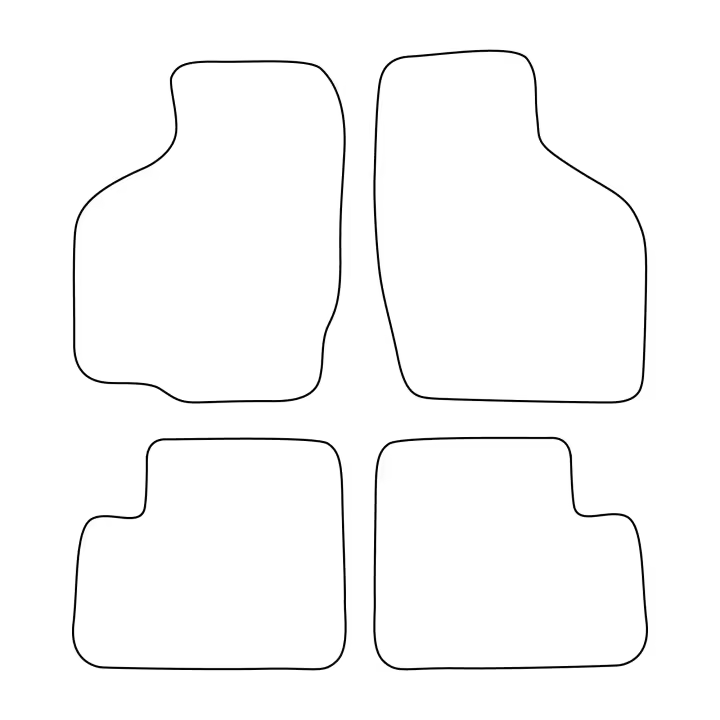 Juego de alfombrillas de terciopelo para Suzuki Ignis 2003-2011 - acabado negro - 1