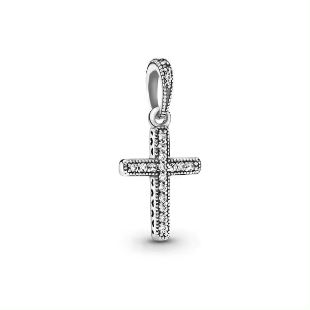 PANDORA Pasiones colgantes con diseño de Cruz, Comes con embalaje de Caja De Regno original. - 1