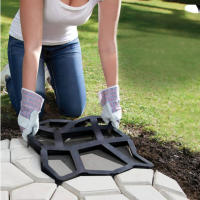 Molde Para Pavimento De Jardín DIY Hecho Manualmente Molde De Cemento Para Crear Caminos De Piedra En El Piso - details 0