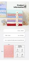 Manta de Bebe Tejida para recién nacido, ropa de Cama para Niño y Niña, edredón de 100x80cm, envolvent para cochecito infantil, Moda Super suave, Cuadros de Flores 3D bonitos - details 5
