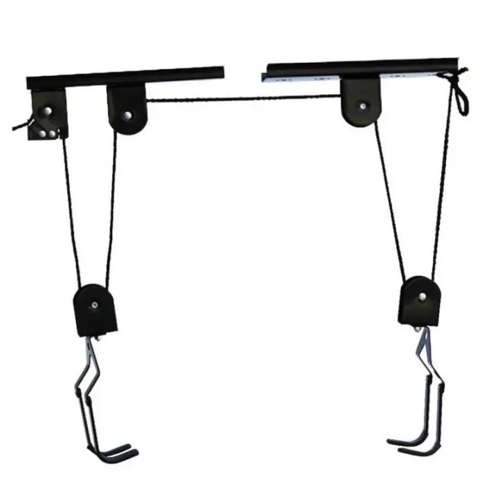 Soporte De Bicicleta Para Techo Montaje En Garage Estante De Almacenamiento De Acero Pulido Gancho De Soporte Para Bicicleta MTB - 1