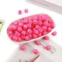 Sunrony 10-100Pcs Cuentas De Letras De Silicona 12MM Cuadradas Para Fabricación De Joyas Pulsera De Nombre DIY Accesorios Hechos a Mano - details 1