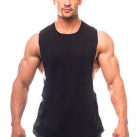 Camiseta Sin Mangas Para Hombre Estilo Fitness Y Gimnasio Camiseta De Torso Liso Para Culturismo Ropa Deportiva De Verano Material Algodón - details 14