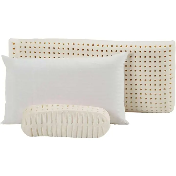 Miroytengo Almohada de Látex Perforada con Funda 135 cm - 1