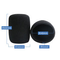 Cubierta De Microfone Interior Profesional Escudo De Viento Para Estudio Espuma Microfone Universal Capa De Algodón Interno Negro - details 5