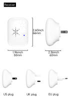 Cerhot Timbre De Puerta Inalámbrico Exterior Autodirigido Resistente Al Agua Con 38 Canciones Distancia De 150M Para Hogar Y Hotel - details 10