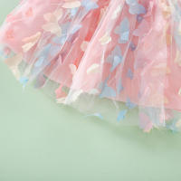 Vestido De Princesa Para Bebé Niña Verano Con Alas De Mariposa 3D Tirantes Colgantes Vestido De Malla Lindo Y Moda Para Niñas De 1-2 Años - details 5