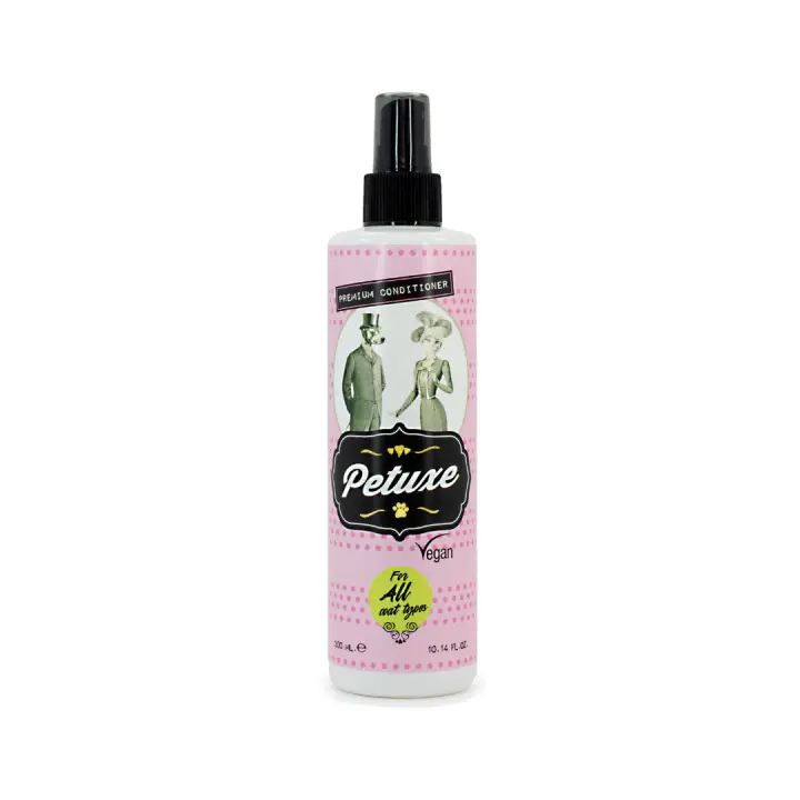 Petuxe Cosmetics Acondicionador Bifásico para Perros - Spray Desenredante y Secado - Todo Tipo de Pelo y Razas - Hidratación y Brillo - 74% Ingredientes Naturales - Ideal para Pelo Largo - 1