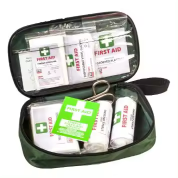 BOTIQUÍN DE MANO K2 (20 x 15 x 5 cm) ideal para coche, moto, baño, cocina,... - 1