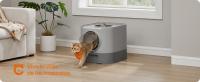 Feandrea Arenero Cerrado para Gatos, Caja de Arena para Gatos XXL, con Tapa, Bandeja Extraíble, Recogedor, Cepillo, Gatos Grandes, Menos Rastro, Antipérdida, Gris Paloma y Gris Pizarra /Avena y Gris Cálido - details 1