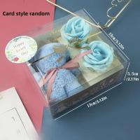 Tolva De Osos Con Jabón Y Toalla En Caja De Regalo Rosa Para Día De San Valentín Día Del Amor Y La Amistad Cumpleaños Boda Regalo Para Mujeres Madres Esposas - details 2