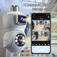 Cámara De Seguridad LED 4MP Con Lente Dual 360° Wi-Fi Cámara De Seguridad Inalámbrica Exterior/Interior Visión Nocturna En Color - details 0