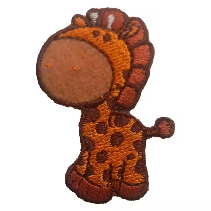 Parches Ropa – Parche Bordado Ropa – Exclusivo – Animales – Jirafa – 3,5 x 5,1 cm. – Moda The Happy Patch - 1