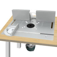 Placa De Inserto Para Mesa De Router De Aleación De Aluminio Herramienta Auxiliar De Grabado Y Trimmig Para Mecánica De Madera Benches De Madera - details 11