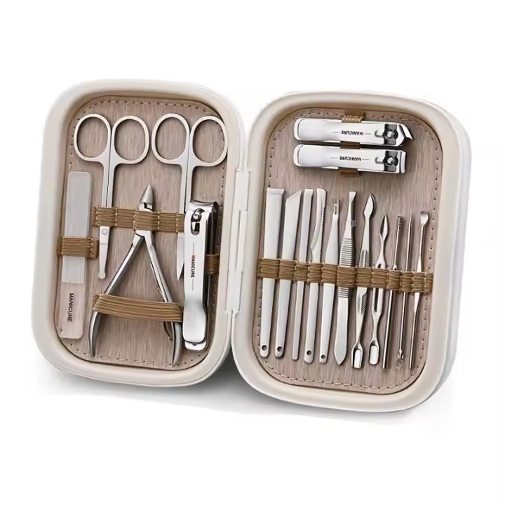 Nuevo Set De Manicura Profesional 18 En 1 2023 Afeitadoras De Acero Inoxidable Kit De Uñas Cuchillas Y Maquillaje Regalo Ideal - 1