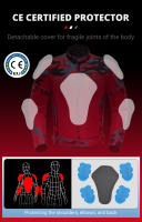 Chaqueta De Motocicleta Transpirable Para Verano Protección Contra Accidentes Ropa Resistente Al Desgaste Para Carreras De Motocross Y Ciclismo Equipamiento Deportivo Unisex - details 4