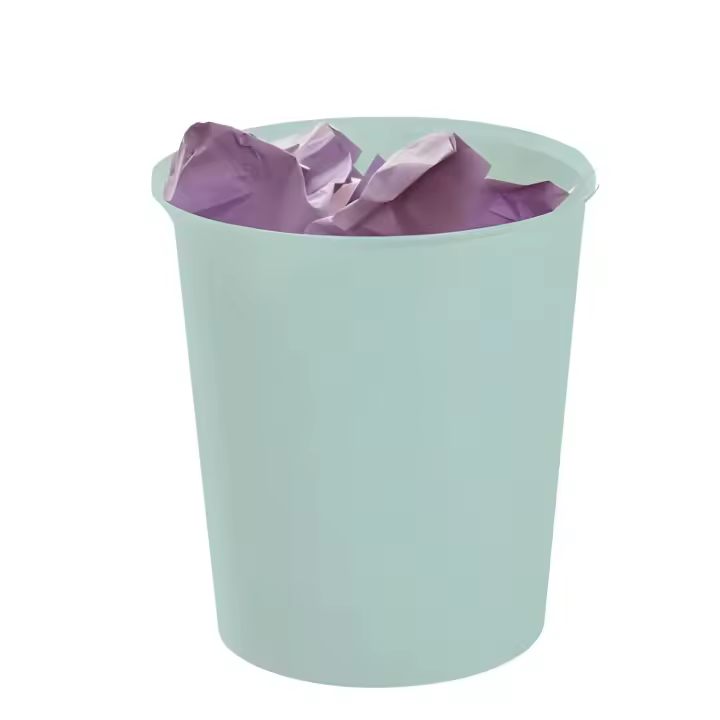 Papelera ecogreen 100% reciclado y reciclable verde pastel 18 litros 290x310 mm archivo 2000 2001 ve ps - 1