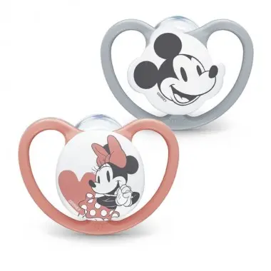 Chupetes Disney Baby Space Mickey 0-6 (2ud) silicona.Nuk - 1