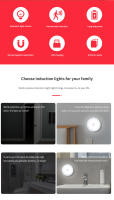 Lámpara LED Recargable Con Sensor De Movimiento Y Control Remoto Timer Luz Nocturna Dimmable Para Pasillos Escaleras Armario - details 1