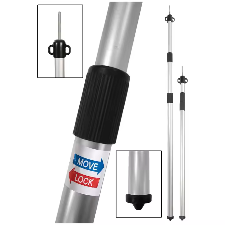 Bo-Camp - Palo para lona/tienda - 93-230 cm - 1