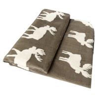 Manta Plaid Alo Home Motivo Reno - Calidad borreguito Sherpa- 100% polyester muy Cálido- Medida 130x170 cm - details 1