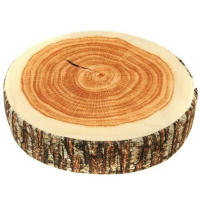 Cojín De Pluma Suave De Diseño De Madera Natural Para Hogar Y Camping Estilo Cilíndrico Cubierta De Peluche Suave 1 Pieza - details 6